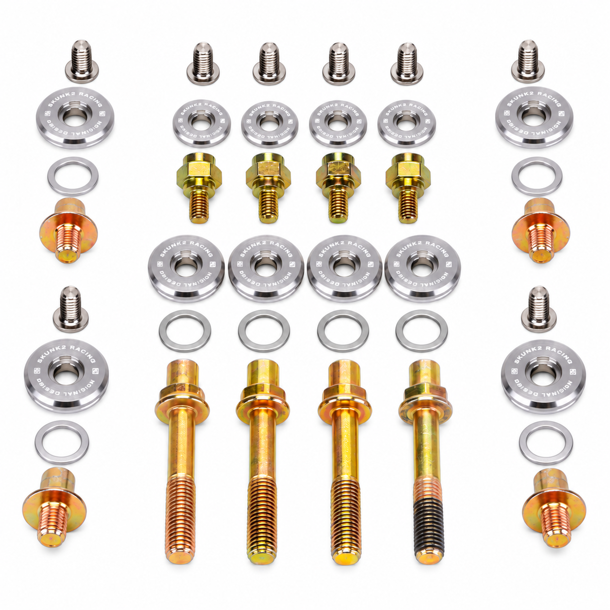 Skunk2 B-Series VTEC Low-Profile Valve Cover Hardware: Clear